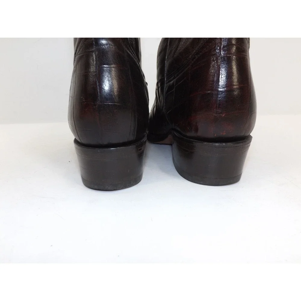 El Buitre Alligator Collection Cowboy Boots Western Vaquero Men's Size 9 USA - Picture 3 of 11